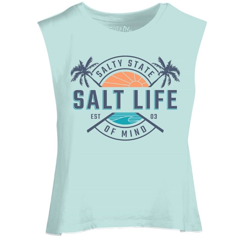 Salt Life Women's Aqua Graphic Tank Top